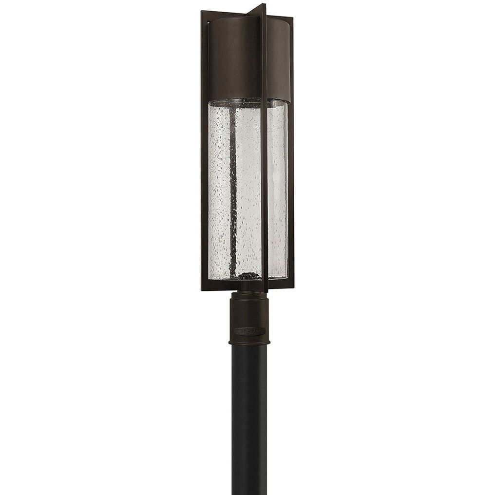 Hinkley LED Post Top or Pier Mount Lantern Shelter Black
