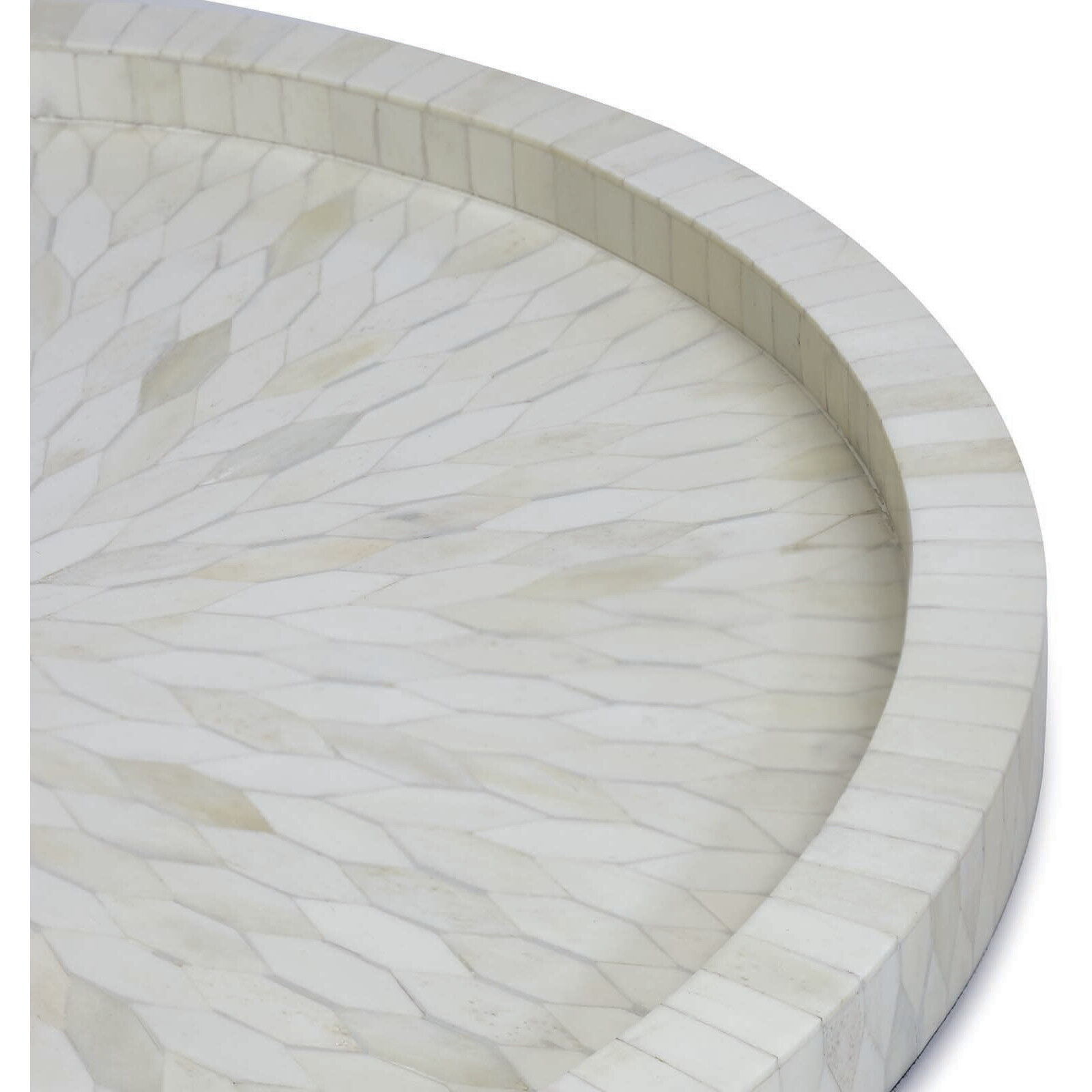 Jullian White Serving Tray, Small