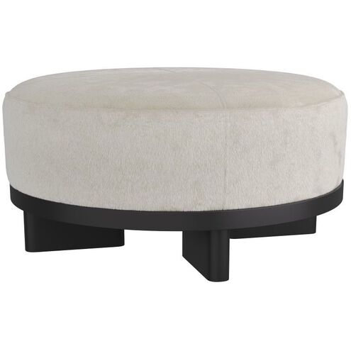 Aurora 20 inch White Ottoman