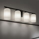 Bram 4 Light 29 inch Matte Black Vanity Fixture Wall Light