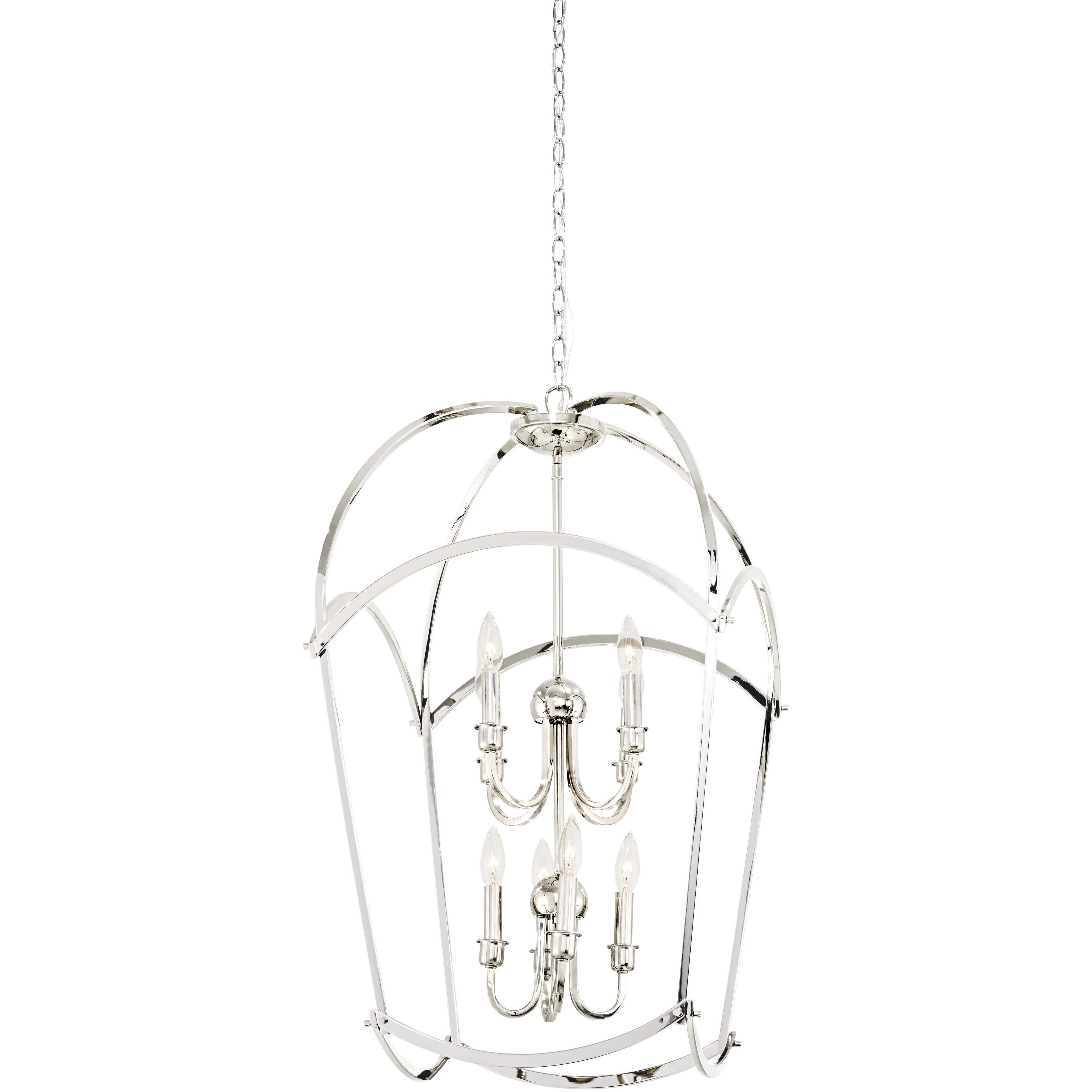 Jupiter's Canopy 8 Light 19.75 inch Polished Nickel Pendant Ceiling Light