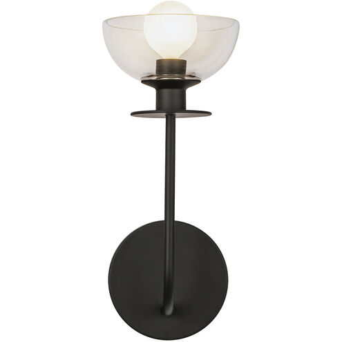 Alora Mood Sylvia 1 Light 5 inch Matte Black Bath Vanity Light Wall Light
