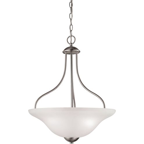 Conway 3 Light 18 inch Brushed Nickel Pendant Ceiling Light in Incandescent