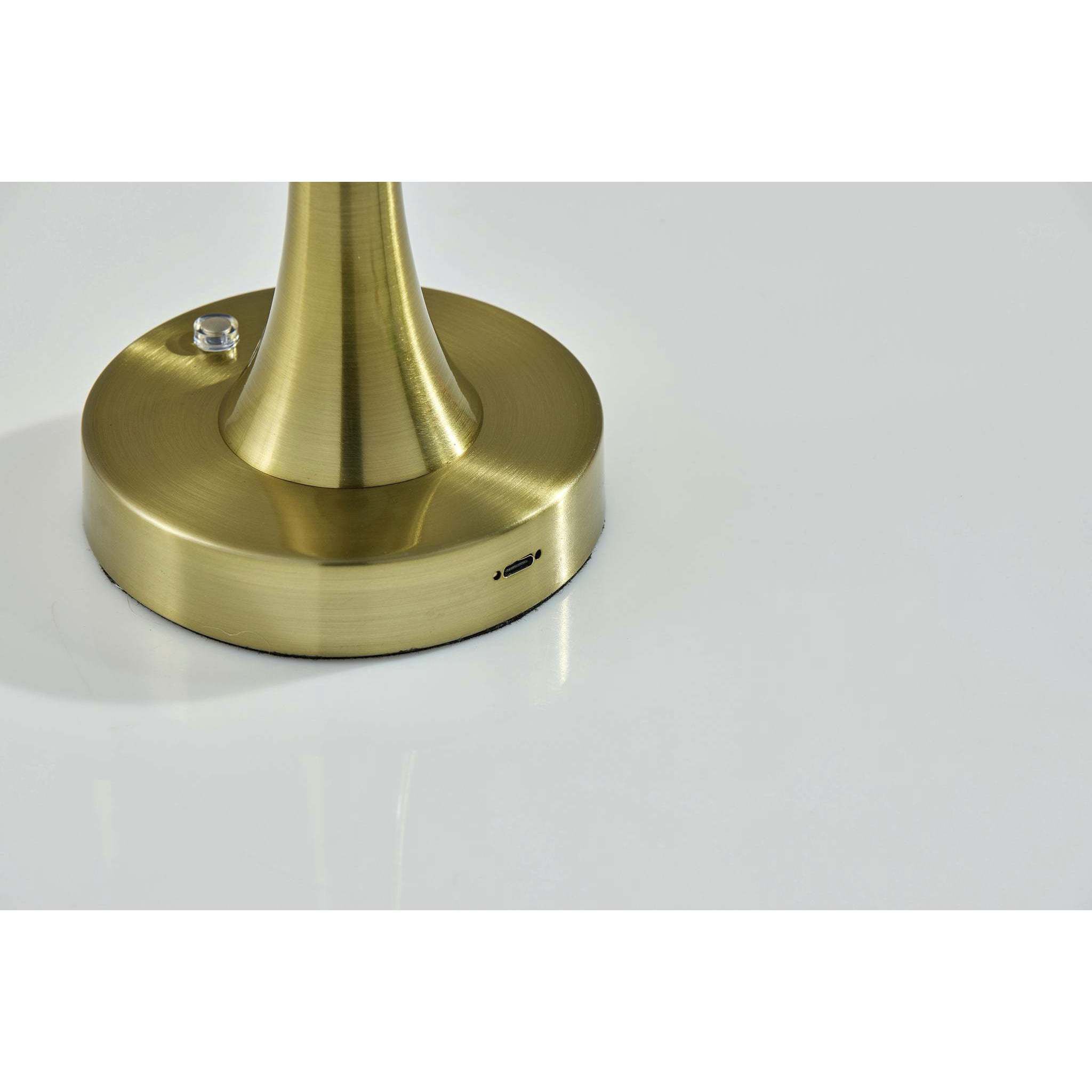 Jimmy 15 inch 2.00 watt Antique Brass LED Cordless Table Lamp Portable Light