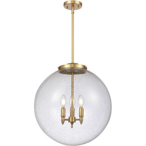 Franklin Restoration Beacon LED 18 inch Satin Gold Statement Pendant Ceiling Light in Seedy