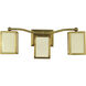 Asher 3 Light 20 inch Brushed Brass Sconce Wall Light