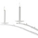 Tallu 6 Light 59 inch Rough Gesso White Chandelier Ceiling Light