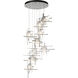 Tura 9 Light 29.6 inch Sterling Pendant Ceiling Light, Round