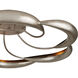 Caroube 6 Light 42 inch Champagne/Painted Contemporary Silver Semi-Flush Ceiling Light