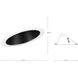 6in Slope Recessed Trim PAR30 Black Step Baffle Trim