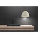 Industrial 1 Light 16 inch Concrete with Matte Black Pendant Ceiling Light