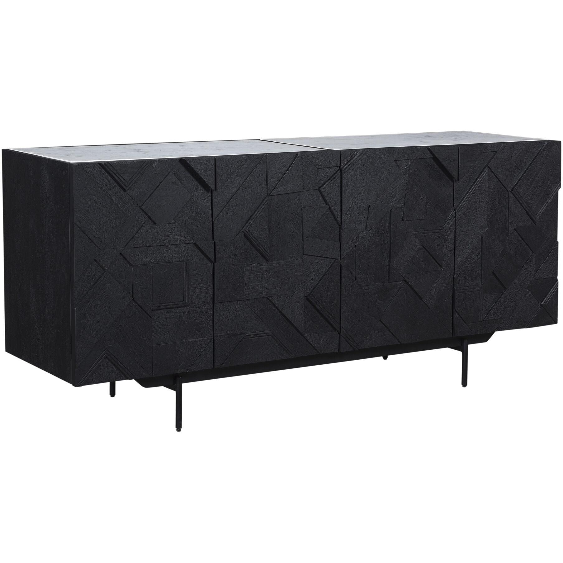 Kattan 72 X 18 inch Black Sideboard