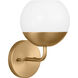 Alvin 1 Light 6.25 inch Satin Brass Bath Vanity Wall Light