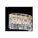 Zoe 3 Light 11 inch Gold Vanity Light Wall Light