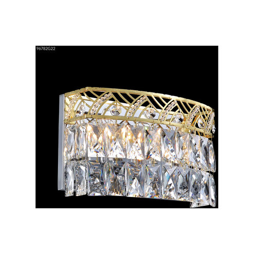 Zoe 3 Light 11 inch Gold Vanity Light Wall Light