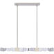 Mamadim 4 Light 49.25 inch Polished Nickel Linear Pendant Ceiling Light