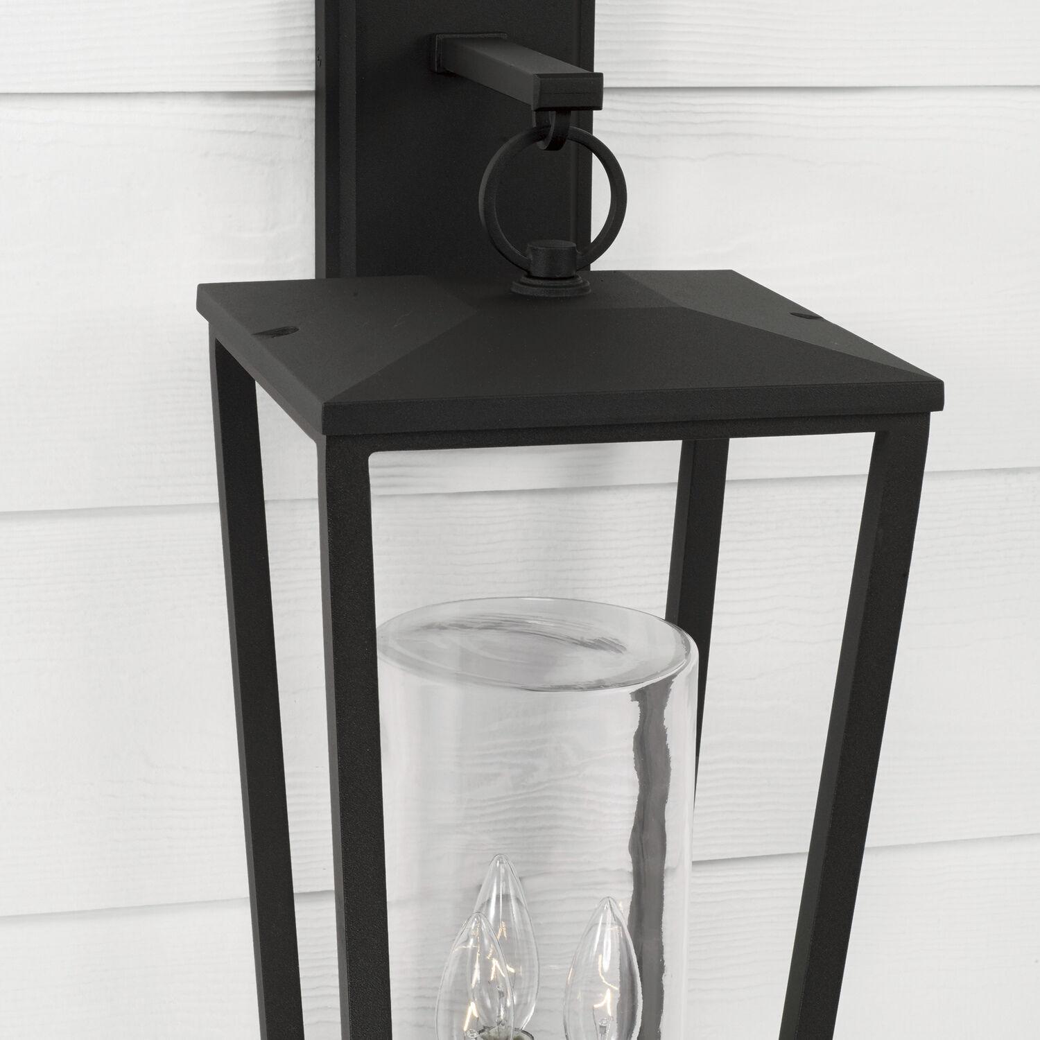 Elliott 3 Light 23.75 inch Black Outdoor Wall Lantern