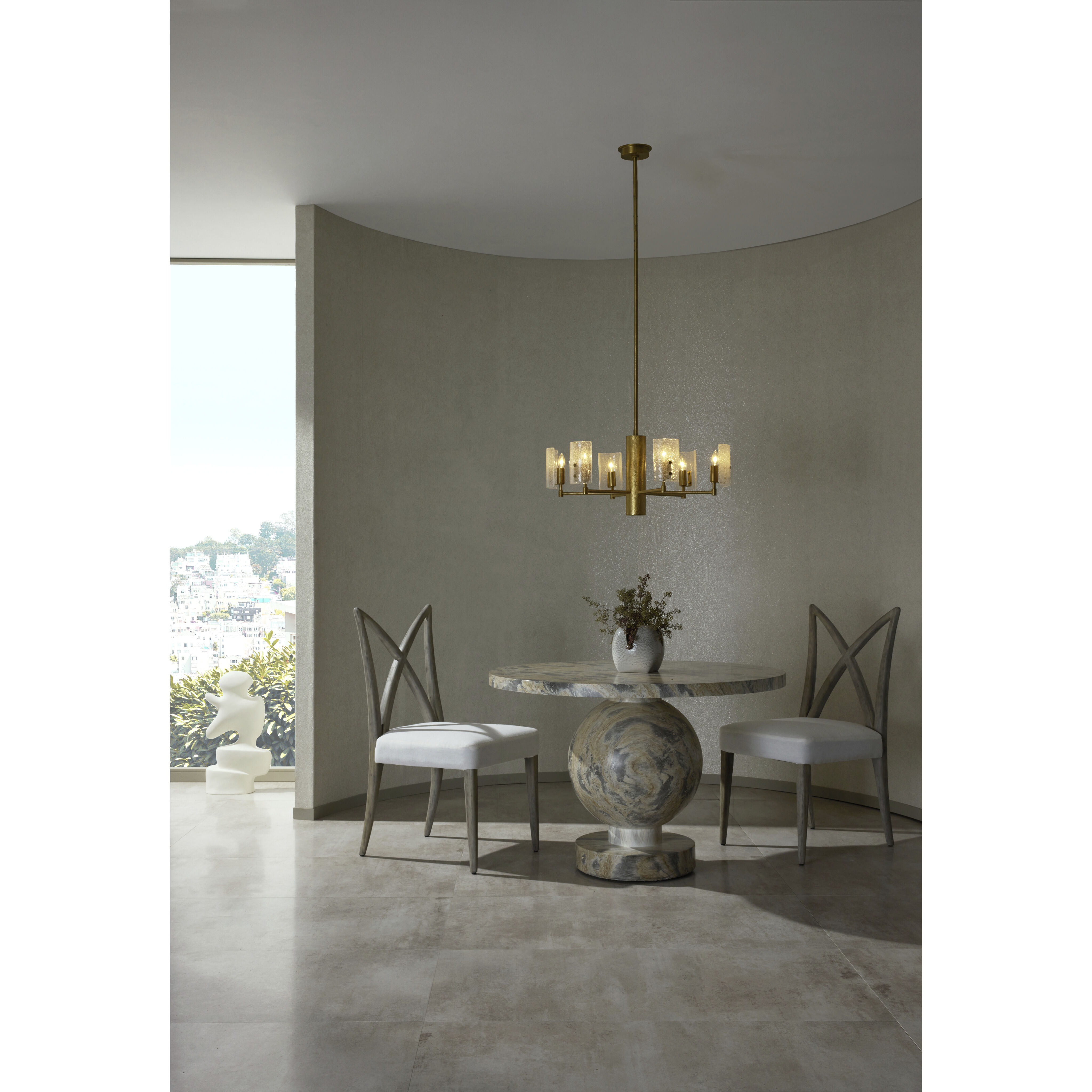 Xavier White Dining Chair