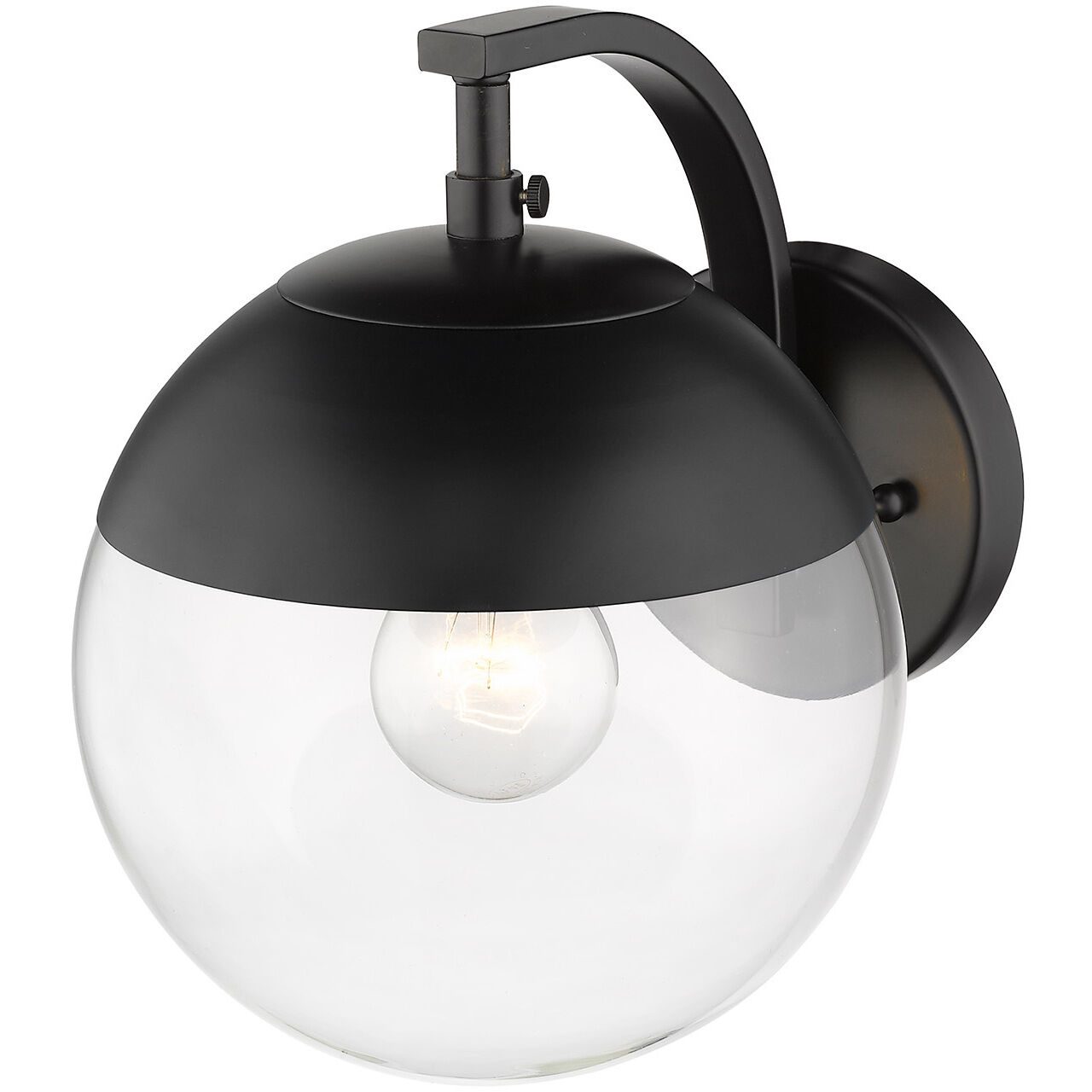 Dixon 1 Light 7.75 inch Matte Black Wall Sconce Wall Light, Damp