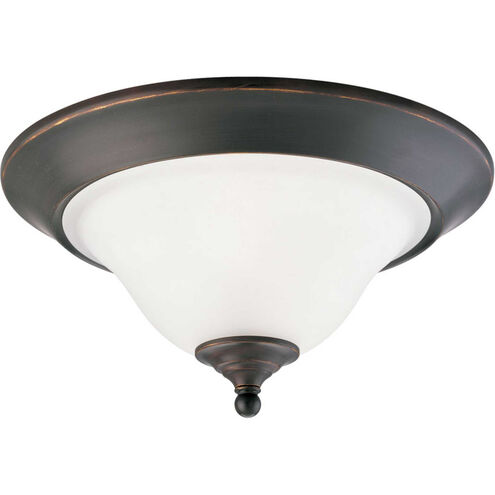 Trinity 2 Light 15 inch Antique Bronze Flush Mount Ceiling Light