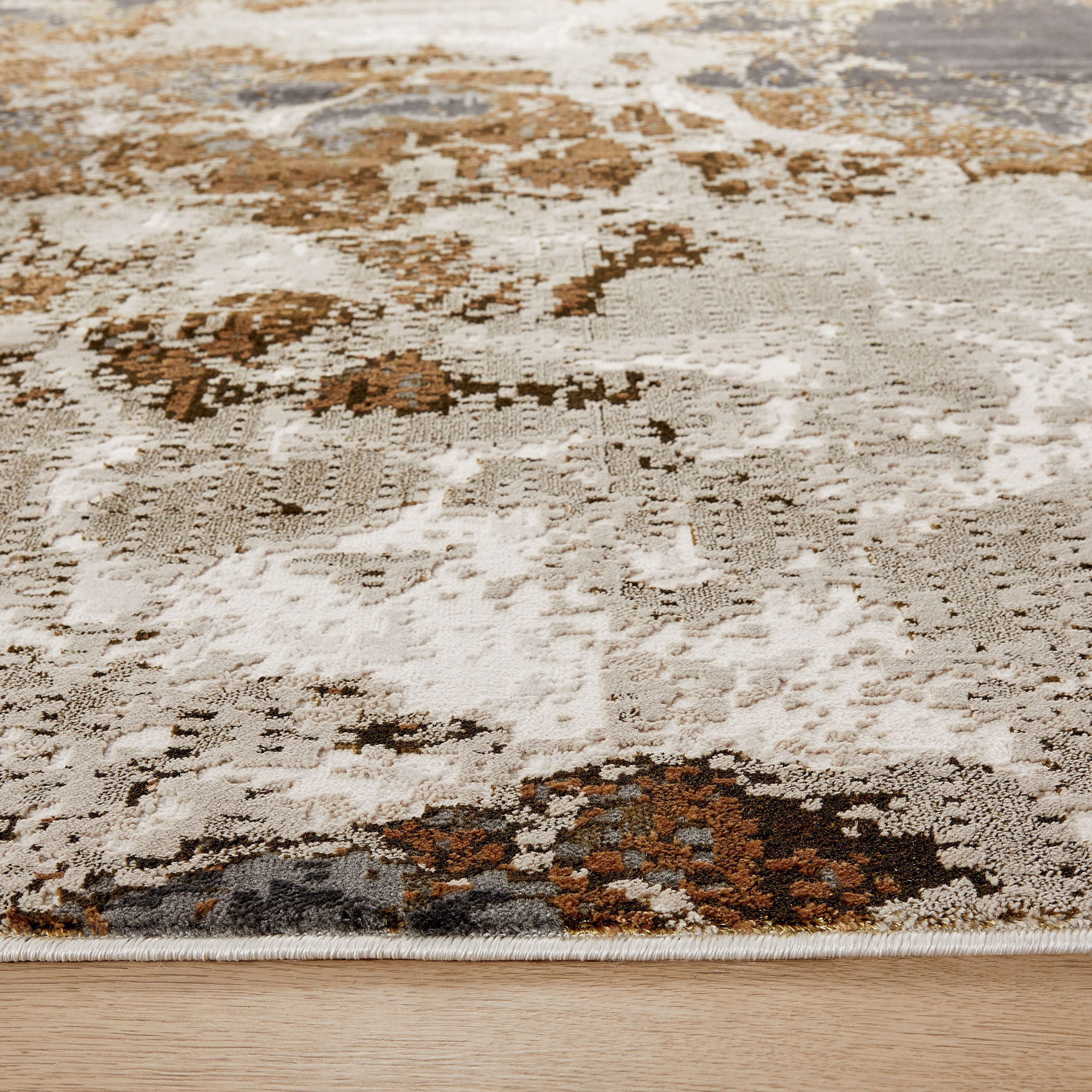 Artema 90 X 63 inch Gold Rug in 5 x 7