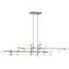 Grid 6 Light 53.6 inch Vintage Platinum Pendant Ceiling Light