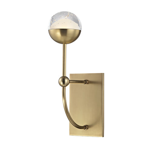 Boca LED 4.5 inch Aged Brass Wall Sconce Wall Light