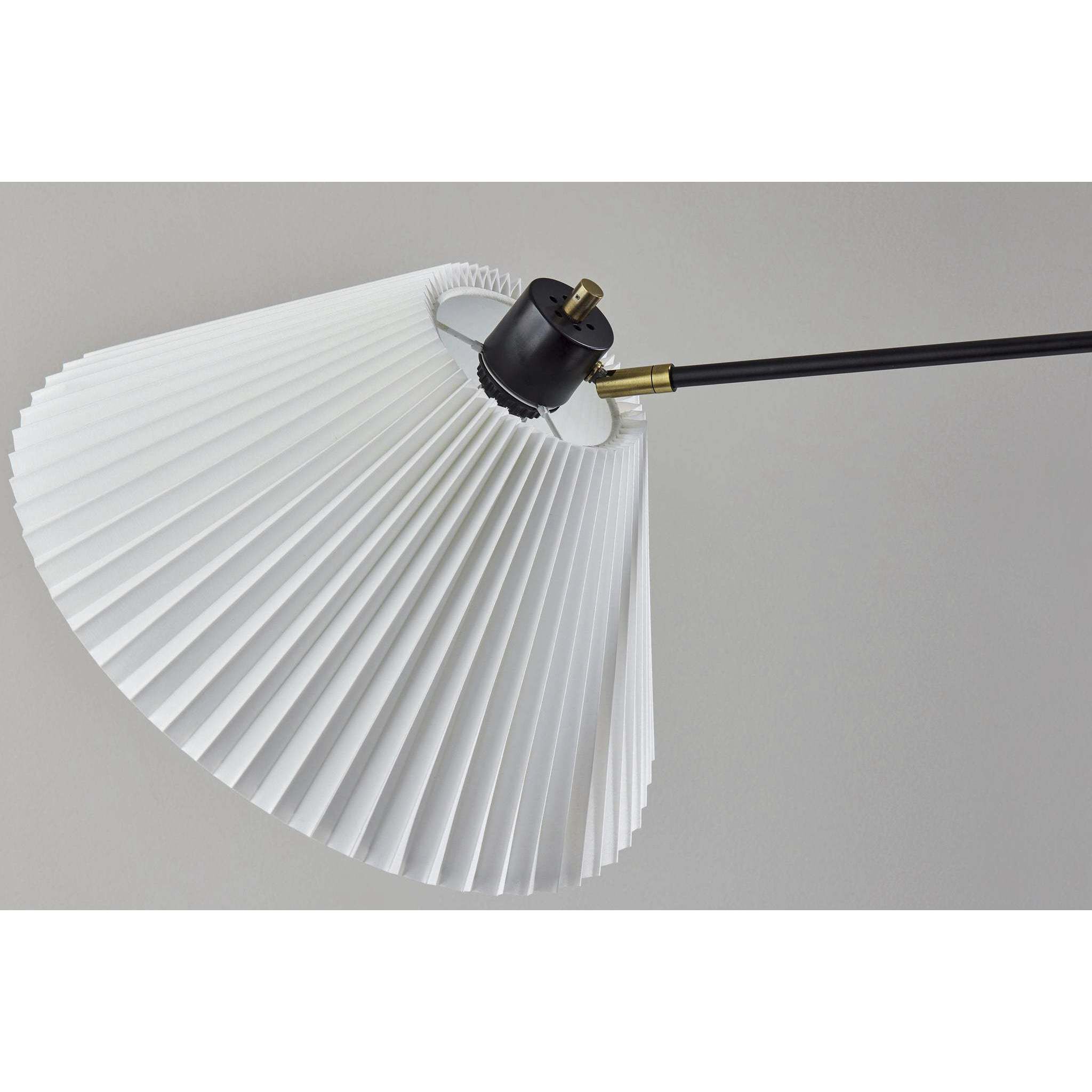 Elijah 61.25 inch 60.00 watt Black and Antique Brass Floor Lamp Portable Light