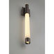 Ronda LED 24 inch Matte Black Outdoor Wall Sconce
