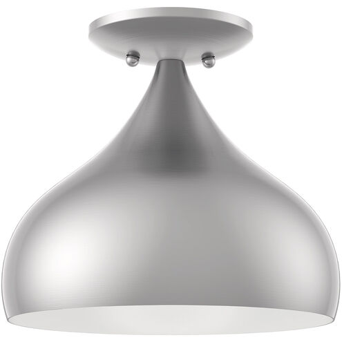 Amador 1 Light 10 inch Brushed Nickel Semi-Flush Mount Ceiling Light