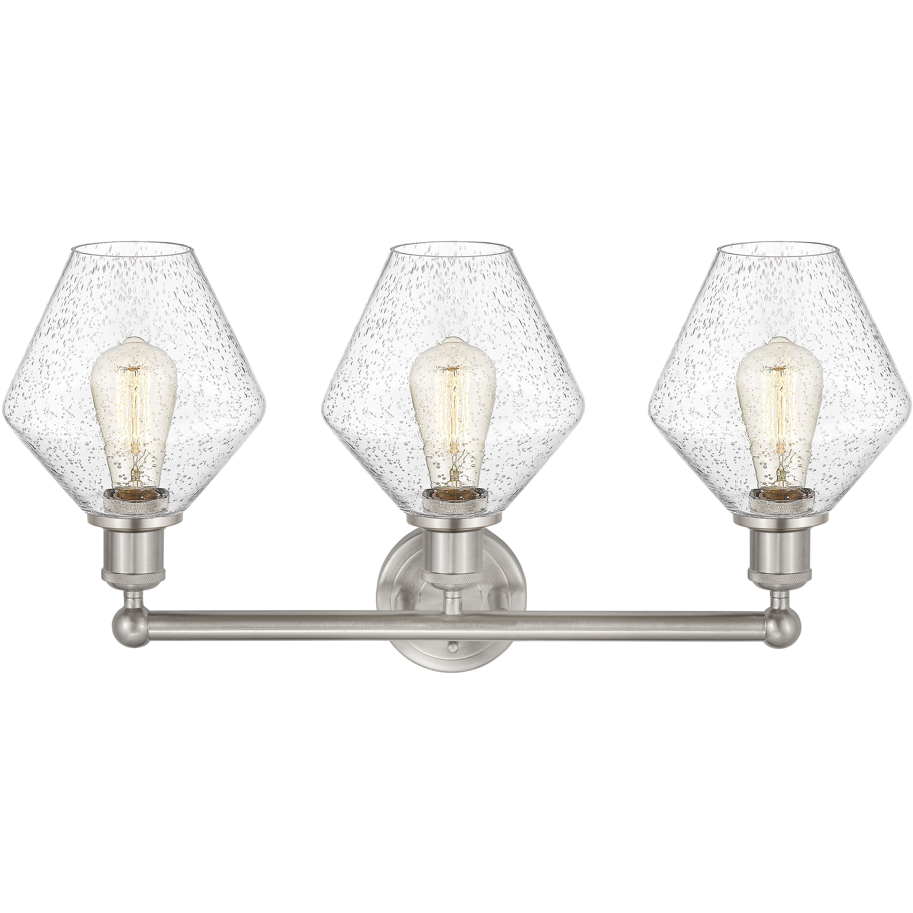 Cindyrella 3 Light 26 inch Satin Nickel Bath Vanity Light Wall Light in Seedy