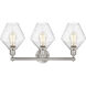 Cindyrella 3 Light 26 inch Satin Nickel Bath Vanity Light Wall Light in Seedy
