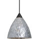 Eve 1 Light Black Cord Pendant Ceiling Light