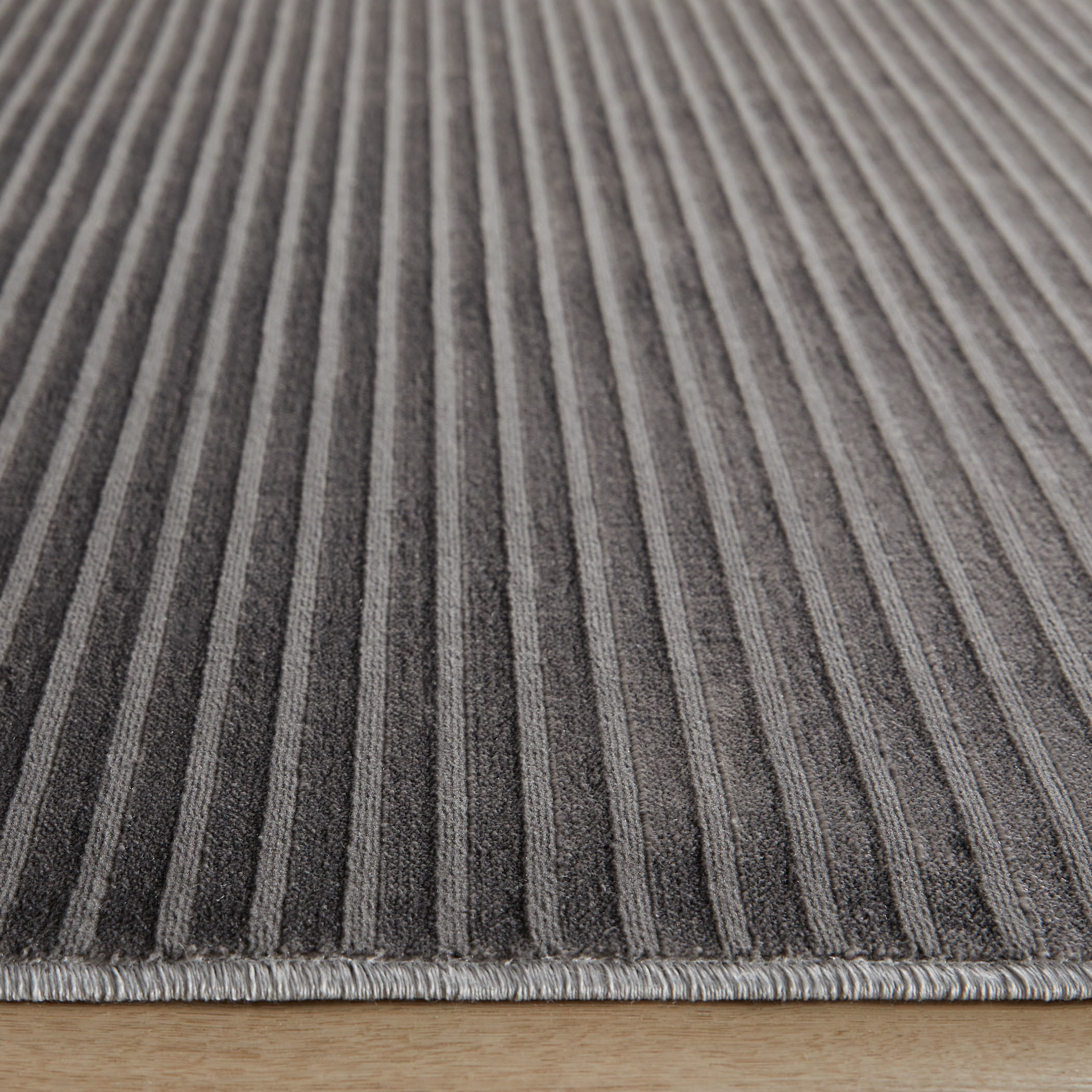Livenza 130 X 94 inch Dark Grey Rug in 8 x 11