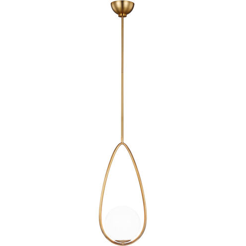 AERIN Galassia 1 Light 9.5 inch Burnished Brass Pendant Ceiling Light