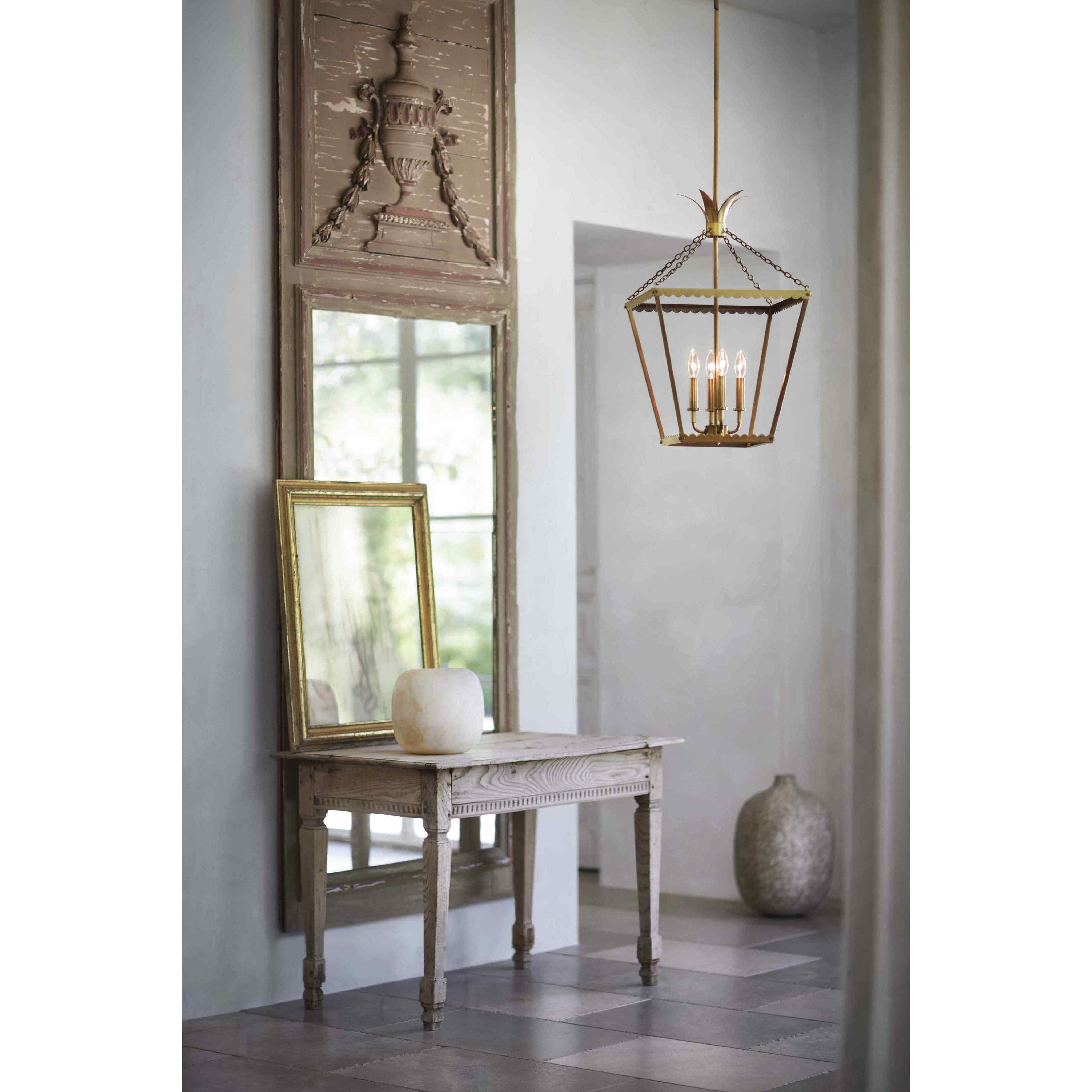 Palma 4 Light 16 inch Heritage Brass Indoor Chandelier Ceiling Light