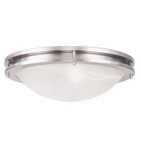 Ariel 3 Light 17 inch Brushed Nickel Flush Mount Ceiling Light