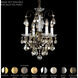 New Orleans 4 Light Antique Silver Chandelier Ceiling Light in Radiance