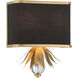 Caprio 2 Light 11 inch Natural Brushed Brass Wall Lamp Wall Light