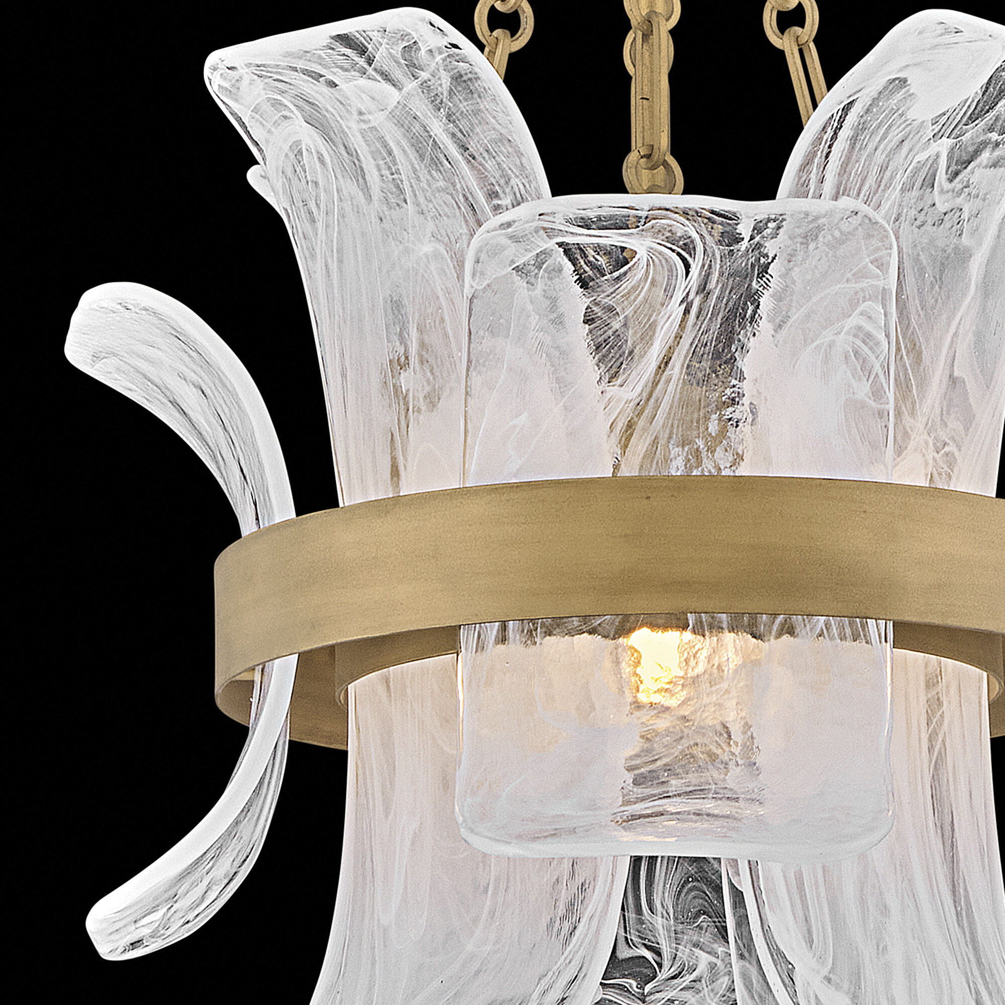 Fleur Pendant Ceiling Light in Burnished Gold