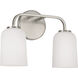Lawson 2 Light 13.75 inch Brushed Nickel Vanity Light Wall Light