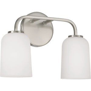 Lawson 2 Light 13.75 inch Brushed Nickel Vanity Light Wall Light