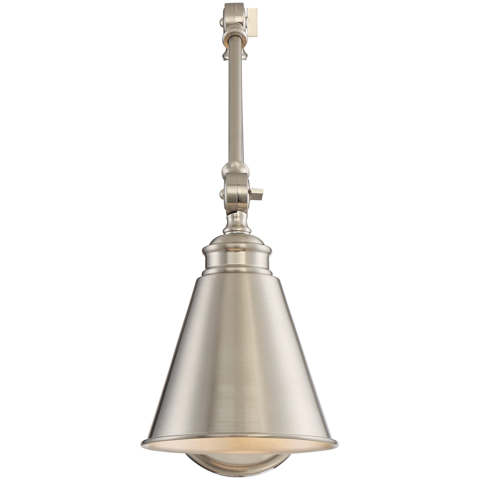 Morland 33.75 inch 60 watt Satin Nickel Adjustable Wall Sconce Wall Light, Essentials