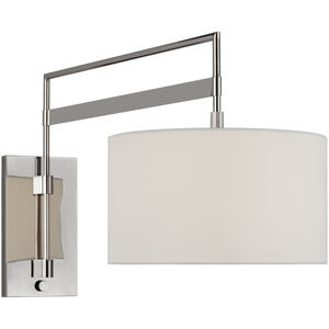 Ray Booth Gael LED 14 inch Polished Nickel Articulating Wall Light, Large