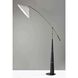 Leroy 66 inch 150.00 watt Black and Antique Brass Arc Floor Lamp Portable Light