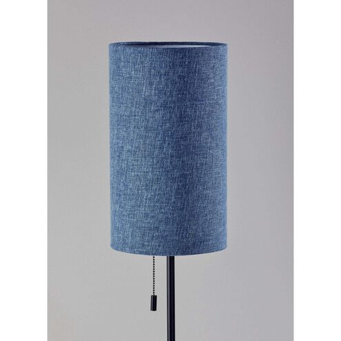 Trudy 27 inch 60.00 watt Black Table Lamp Portable Light in Blue 