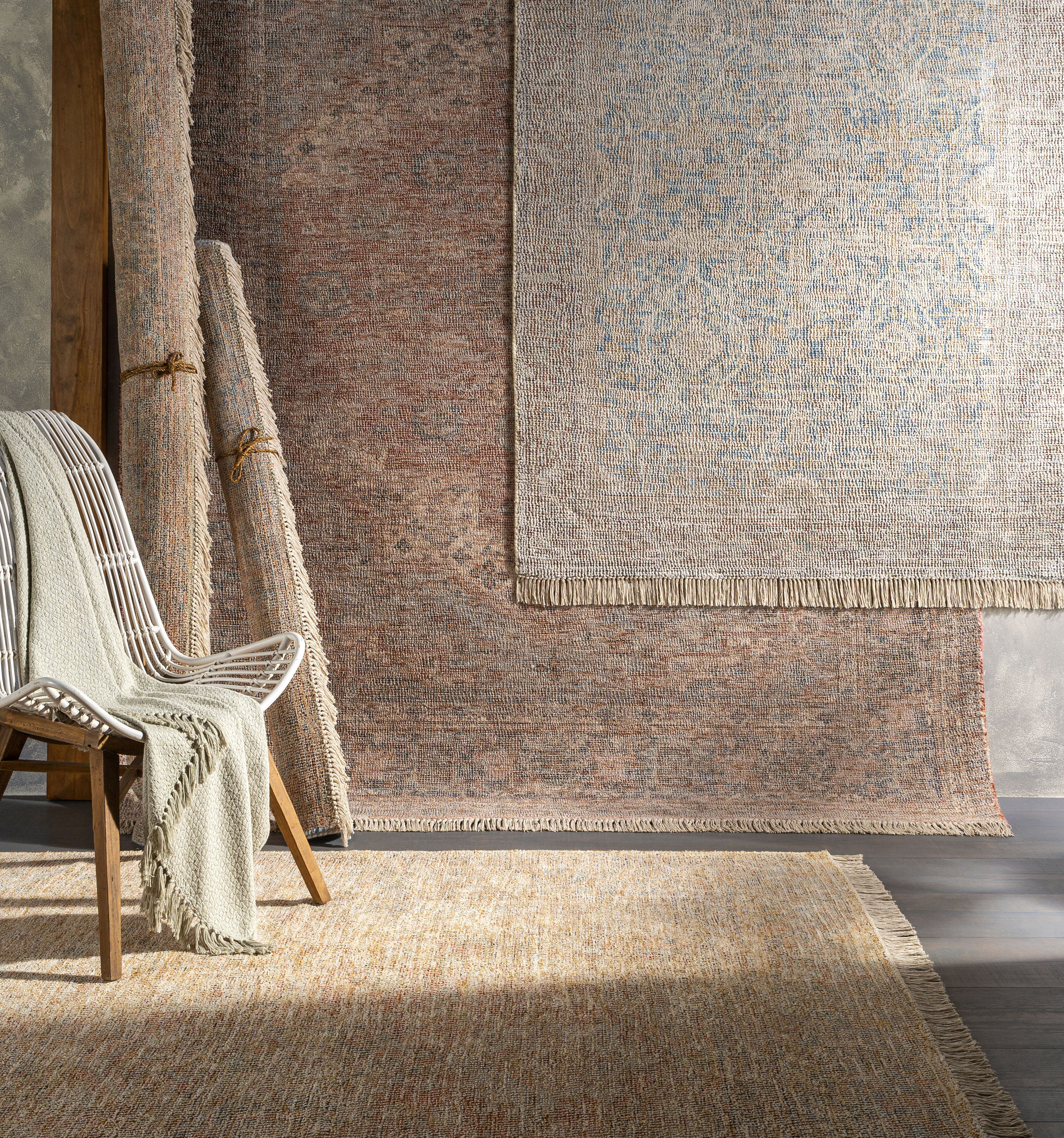 Amasya 90 X 60 inch Blue Rug in 5 x 8, Rectangle