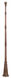 Outdoor Accessory 115 inch Moroccan Gold Outdoor Cast Aluminum Fluted Post