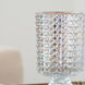 Hobnail Glass Hurricane 7 X 4.1 inch Candleholder, Set of 2