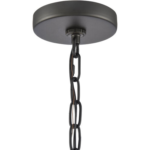 Hopkins 1 Light 7.25 inch Charcoal Black Outdoor Pendant